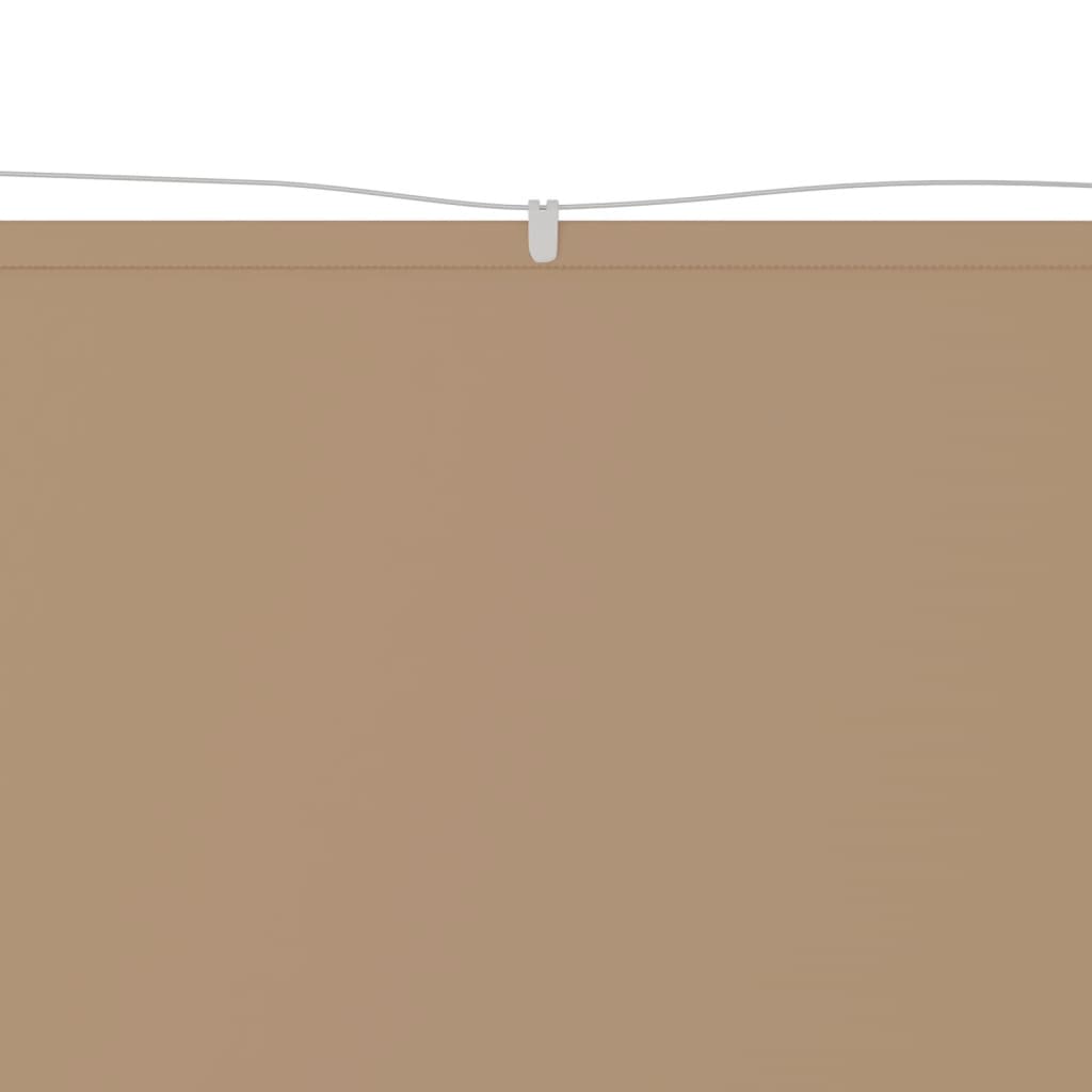 Vidaxl Luifel Vertikal 100x360 cm Oxford Stofftaupe