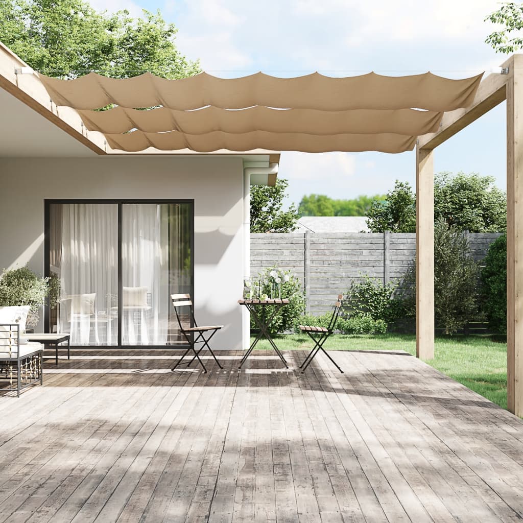Vidaxl Luifel Vertikal 100x360 cm Oxford Stofftaupe