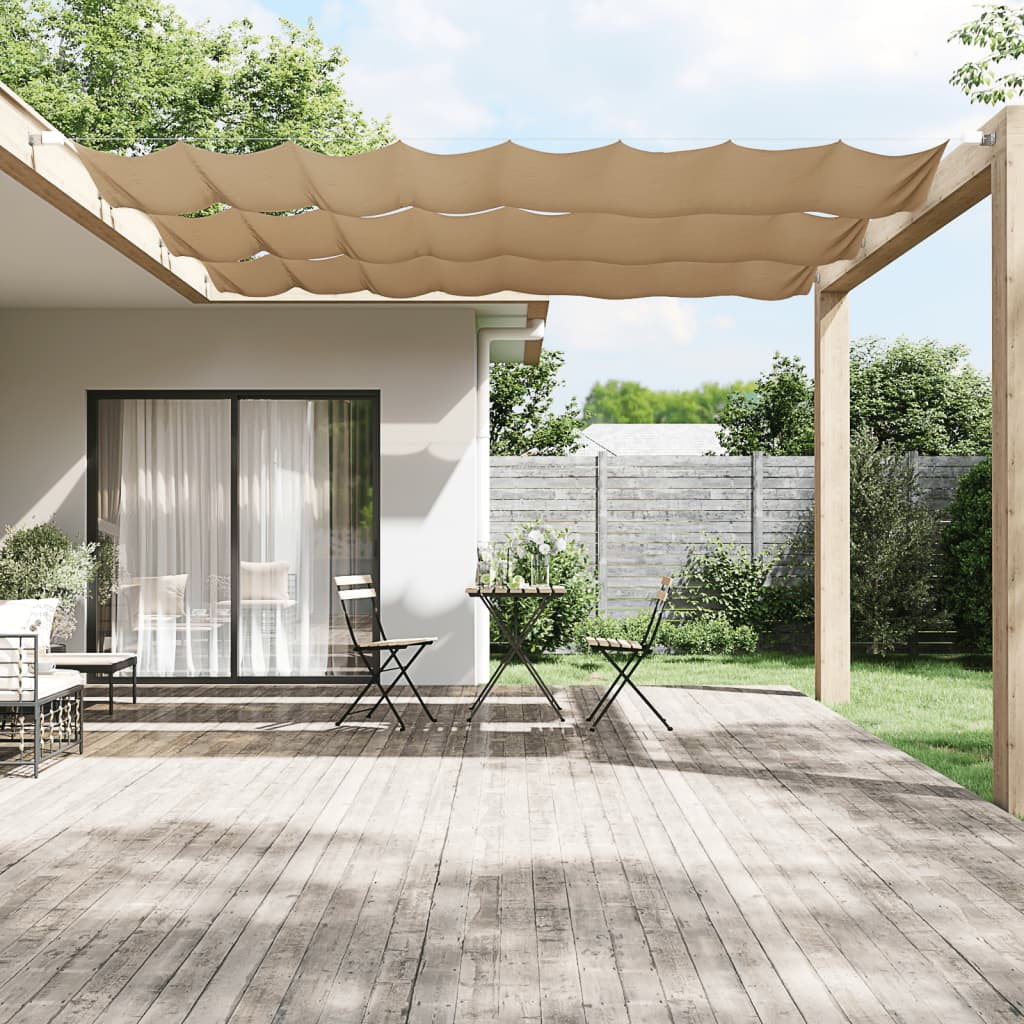 Vidaxl Luifel Vertikal 100x420 cm Oxford Stofftaupe