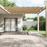 Vidaxl Luifel Vertikal 100x420 cm Oxford Stofftaupe