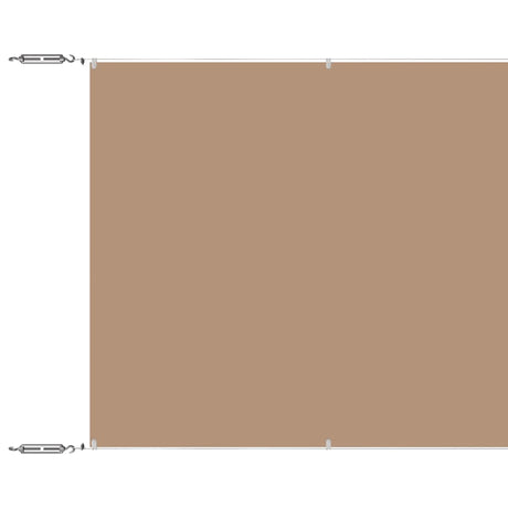 Vidaxl Luifel Vertikal 100x100 cm Oxford Stofftaupe