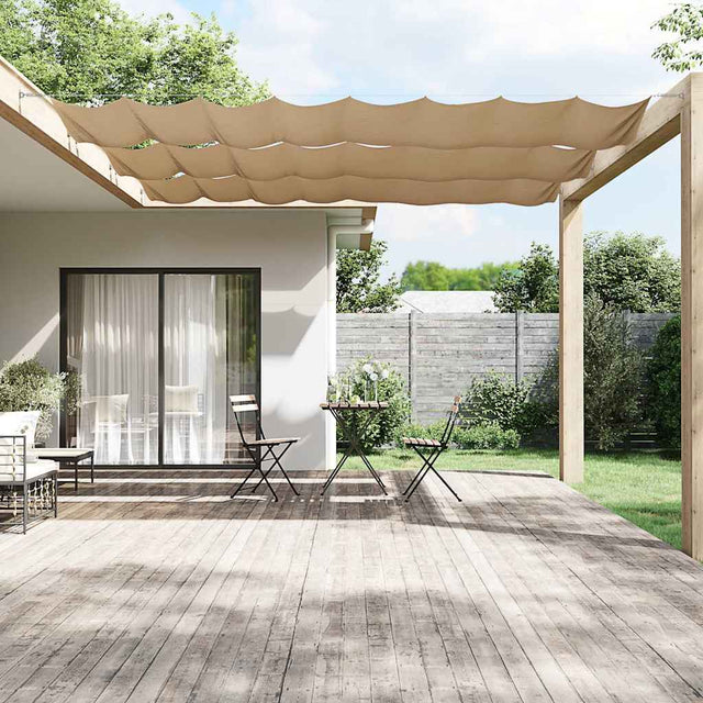 Vidaxl Luifel Vertikal 100x100 cm Oxford Stofftaupe