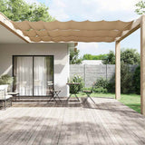 Vidaxl Luifel Vertikal 100x1200 cm Oxford Stofftaupe