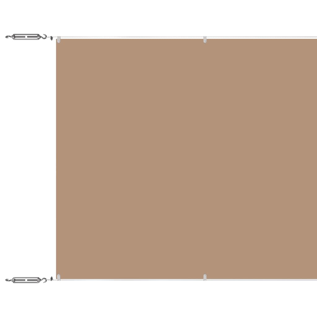 Vidaxl Luifel vertikal 140 x 600 cm Oxford Stofftaupe