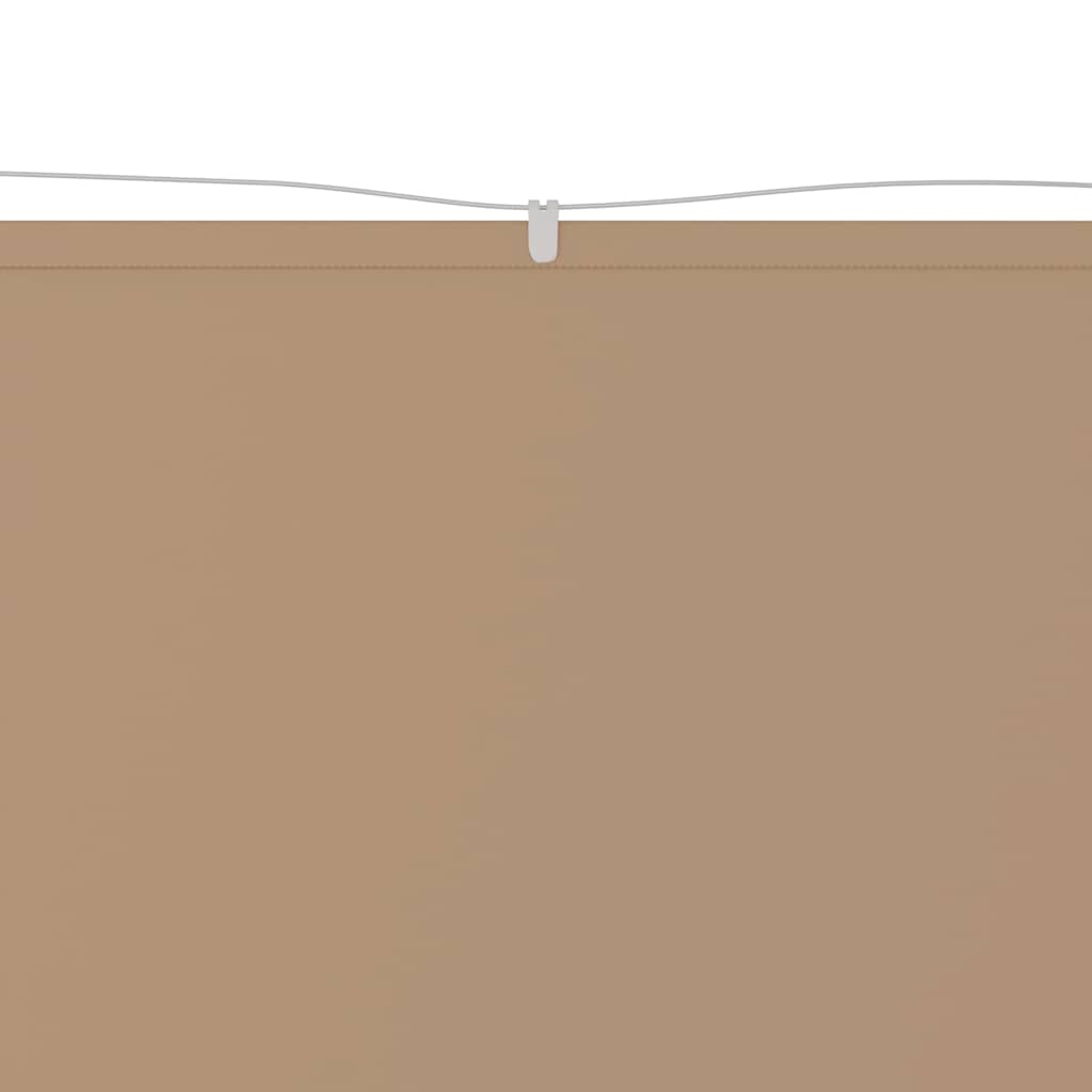 Vidaxl Luifel vertikal 140 x 600 cm Oxford Stofftaupe