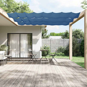 Vidaxl Luifel vertikal 140 x 600 cm Oxford Stoff blau
