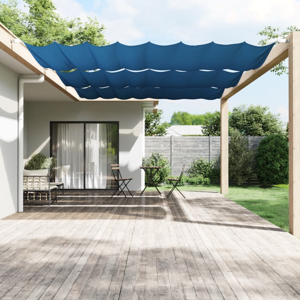 Vidaxl Luifel Vertikal 250 x 420 cm Oxford Stoff blau
