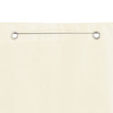 Vidaxl Balkon Bildschirm 120x240 cm Oxford Stoffcreme -Colored