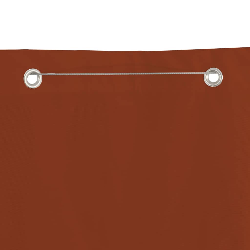 VIDAXL -Balkon -Bildschirm 100x240 cm Oxford Fabric Terracotta -gelöscht