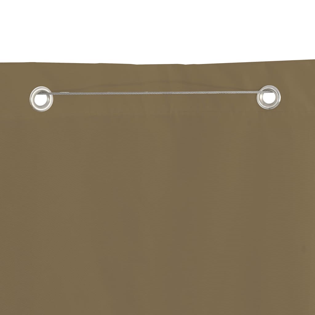 VIDAXL Balkon Bildschirm 120x240 cm Oxford Stofftaupe