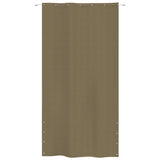 Vidaxl Balkon Bildschirm 140x240 cm Oxford Stofftaupe