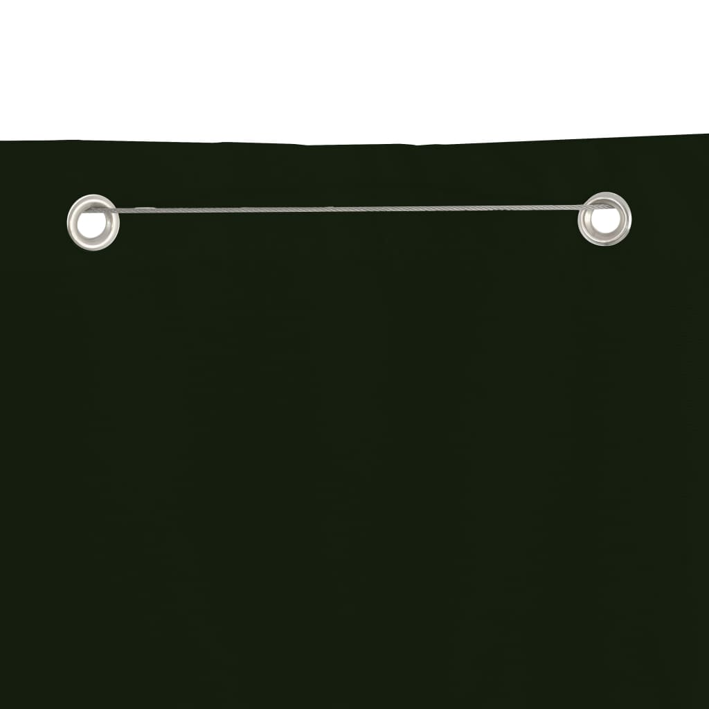 Vidaxl Balkon Bildschirm 120x240 cm Oxford Stoff dunkelgrün