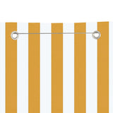 Vidaxl Balkon Bildschirm 120x240 cm Oxford Stoff gelb und weiß