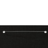 Vidaxl Balkon Bildschirm 120x240 cm Oxford Stoff schwarz
