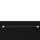 Vidaxl Balkon Bildschirm 140x240 cm Oxford Stoff schwarz