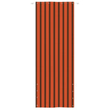 Vidaxl Balkon Bildschirm 80x240 cm Oxford Fabric Orange und Braun