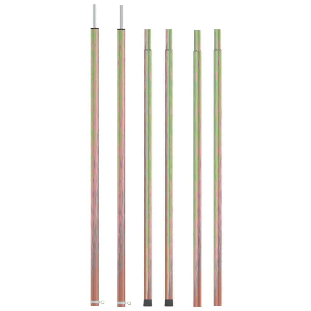 VIDAXL-Zeltpolen 2 PC Teleskop 170-255 cm verzinkter Stahl