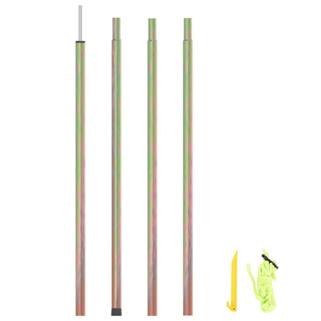 VidaXL sunscreen posts 200 cm galvanized steel