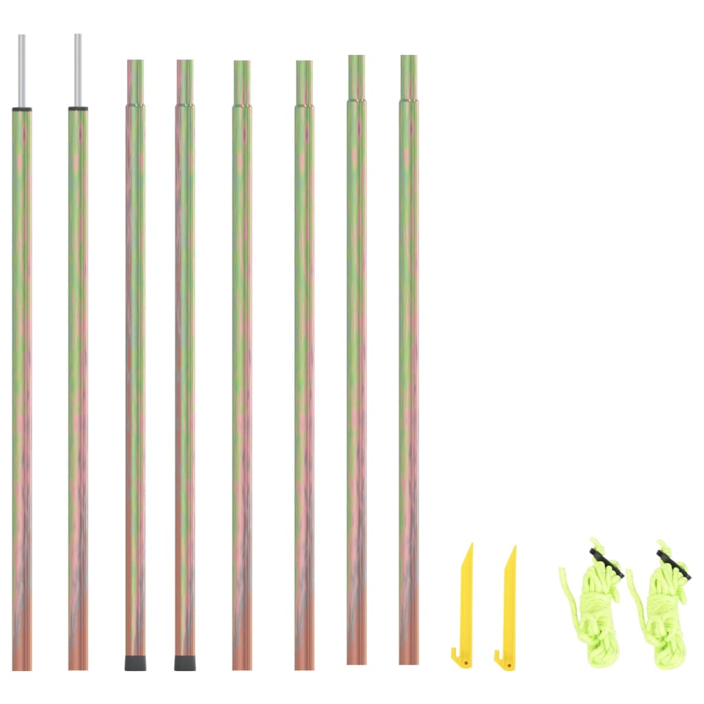 VidaXL sunset poles 2 st 200 cm galvanized steel