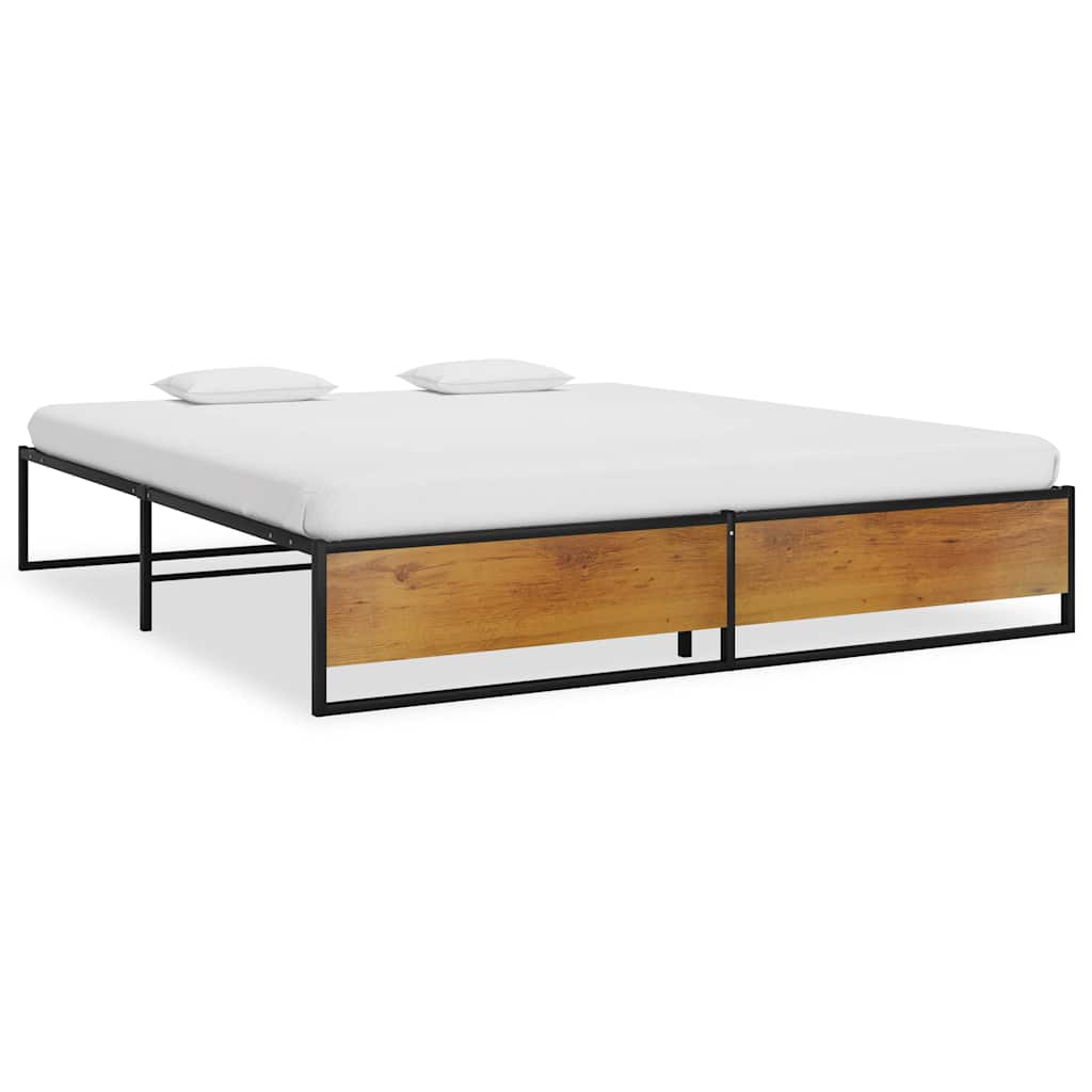 Vidaxl bedframe metaal zwart 160x200 cm