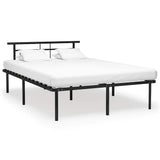 Vidaxl bedframe metaal zwart 140x200 cm