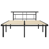 Vidaxl bedframe metaal zwart 140x200 cm