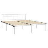 Vidaxl bedframe metaal wit 200x200 cm