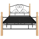Vidaxl bedframe metaal zwart 90x200 cm