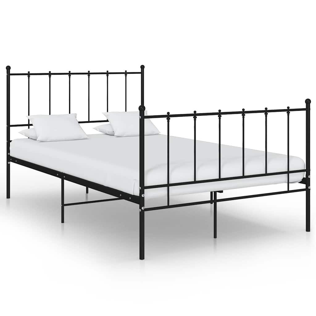 Vidaxl bedframe metaal zwart 120x200 cm