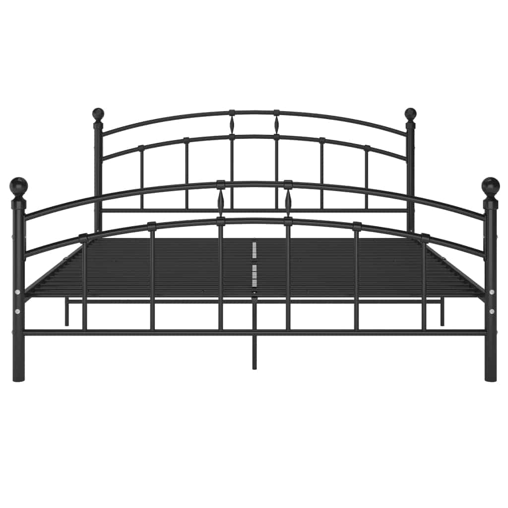 Vidaxl bedframe metaal zwart 160x200 cm