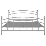 Vidaxl bedframe metaal grijs 200x200 cm