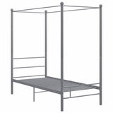 Vidaxl hemelbedframe metaal grijs 90x200 cm