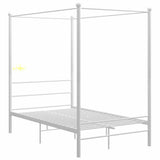 Vidaxl hemelbedframe metaal wit 140x200 cm