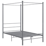 Vidaxl hemelbedframe metaal grijs 140x200 cm