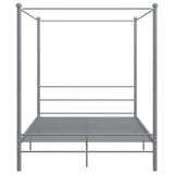 Vidaxl hemelbedframe metaal grijs 160x200 cm