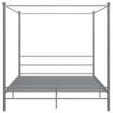 Vidaxl hemelbedframe metaal grijs 180x200 cm