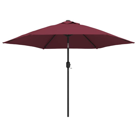 VIDAXL -Parasol mit Metallpol 300 cm Bordeaux Rot