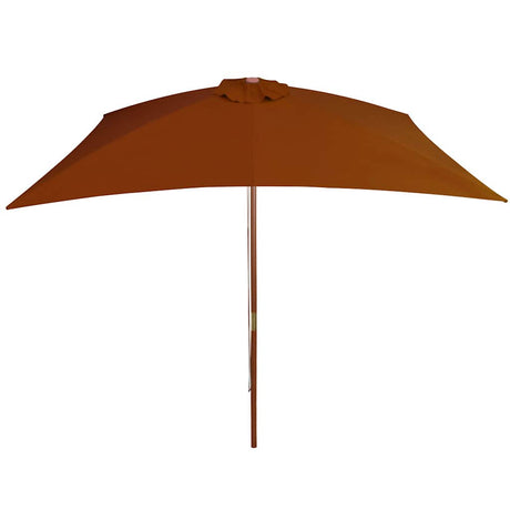 VIDAXL -Parasol mit Holzstange 200x300 cm Terrakotta -ausgelöst