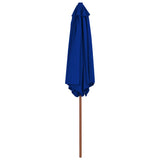 Vidaxl Parasol mit Holzstange 270 cm Blau