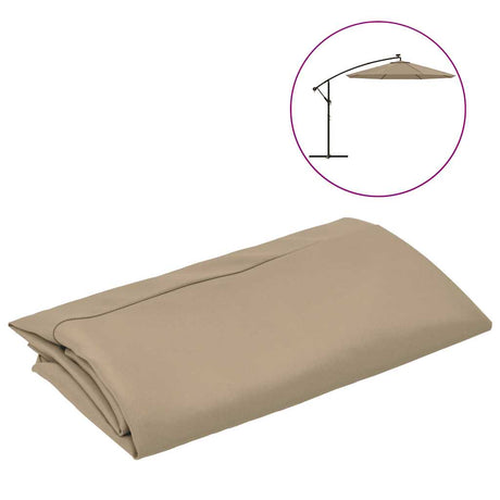 Vidaxl Ersatztuch für schwimmende Parasol 350 cm Taupe