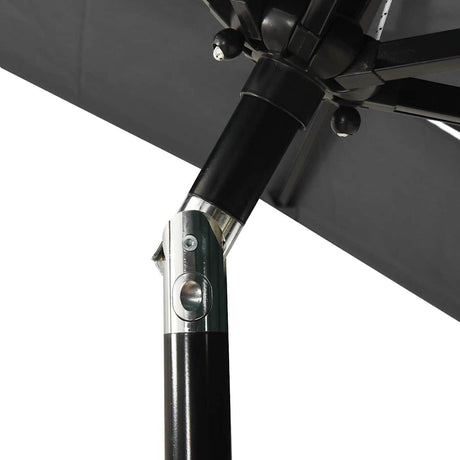 Vidaxl Parasol 3-Schicht mit Aluminiumpol 2x2 M Anthrazitfarbe