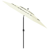 Vidaxl Parasol 3-Schicht mit Aluminiumpol 3 m sandfarben