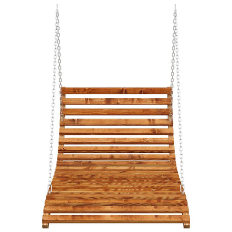 Vidaxx Schaukelbett 115x147x46 cm Bugholz mit Teak-Finish