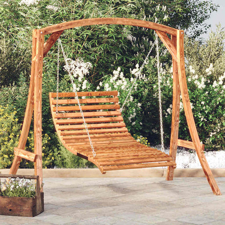 Vidaxx Schaukelbett 115x147x46 cm Bugholz mit Teak-Finish