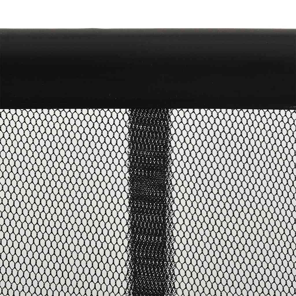 Vidaxl Fly Vorhang 10-teilig 240 x 240 cm Mesh Schwarz