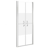 VIDAXL -Duschtür 91x190 cm ESG Halfmat