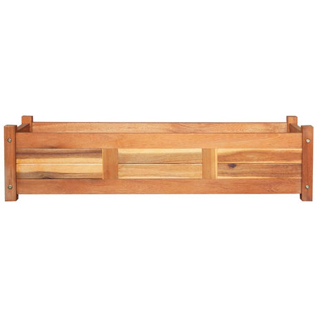 Vidaxx erhöhte Pflanzgefäße 2 Stück 100x30x25 cm Akazienholz