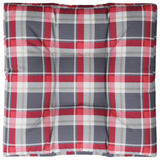 Vidaxl Palettenkissen 70x70x12 cm Fabric Diamond Muster rot