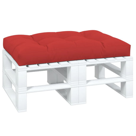 VIDAXL -Palettenkissen 120x80x12 cm Stoff rot