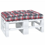 VIDAXL -Palettenkissen 120x80x12 cm Fabric Diamond Muster rot